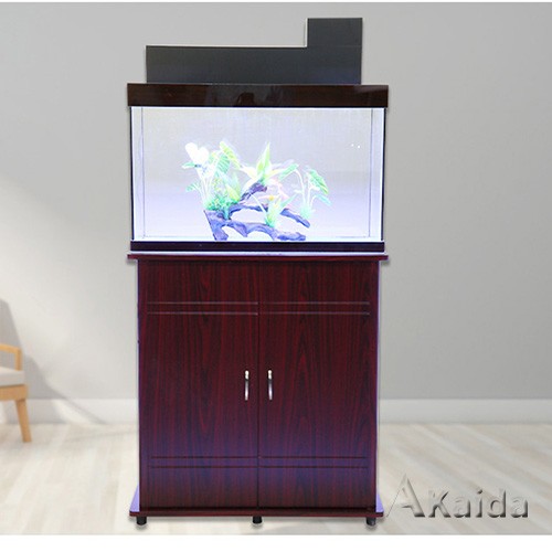 80cm Glass Giant Aquariums Customized With cabinet