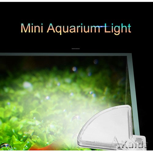 Fan shaped Aquarium Light LED Aquatic Clip Light Small Fish Tank Led Light Set