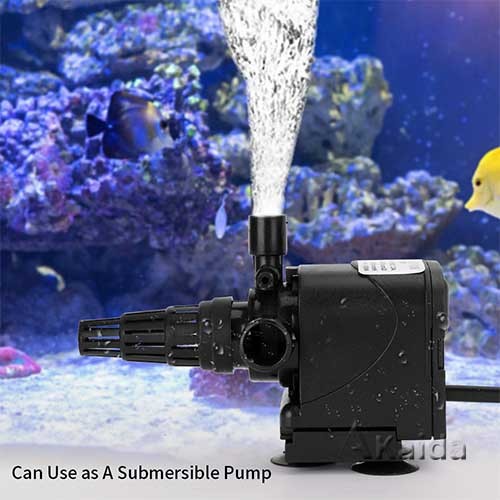 Filter and oxygen 3 in 1 electrical submersible pump aquarium water filter pump