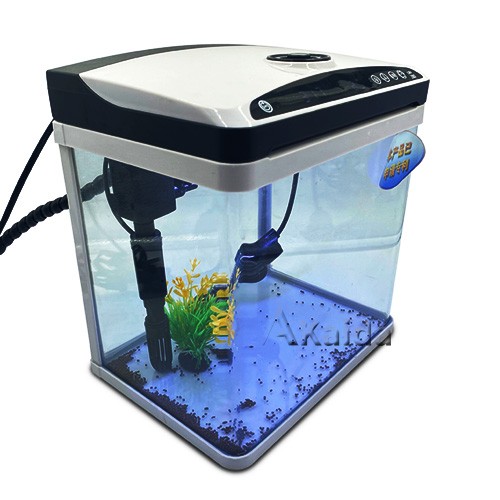 Fish Tank White Glass Aquarium Newest Model CRV Desktop Aquarium