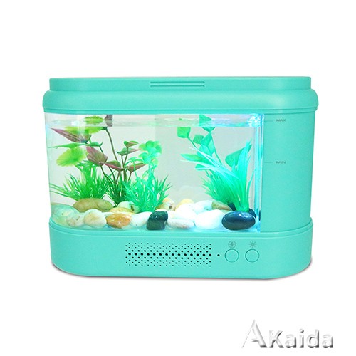 Portable 7colors LED lights by touch aquarium usb mini aquarium Acrylic fish tank 